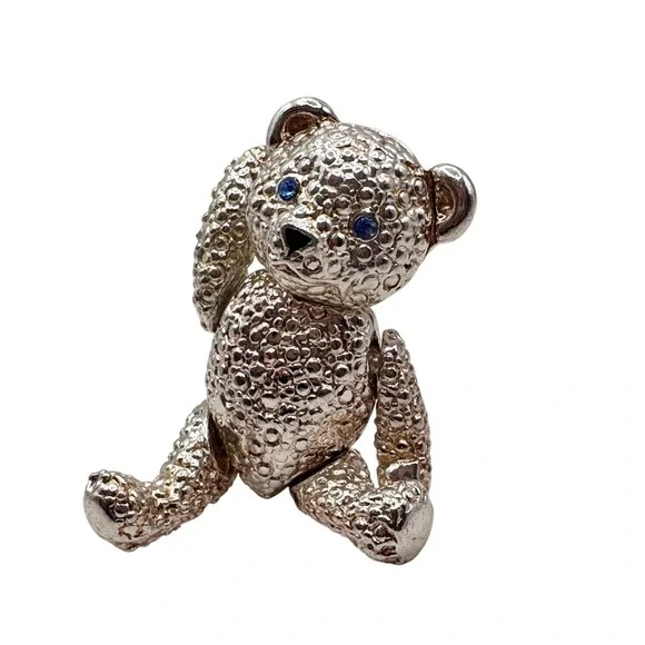 Vintage Articulating teddy bear brooch EUC - Picture 2 of 7